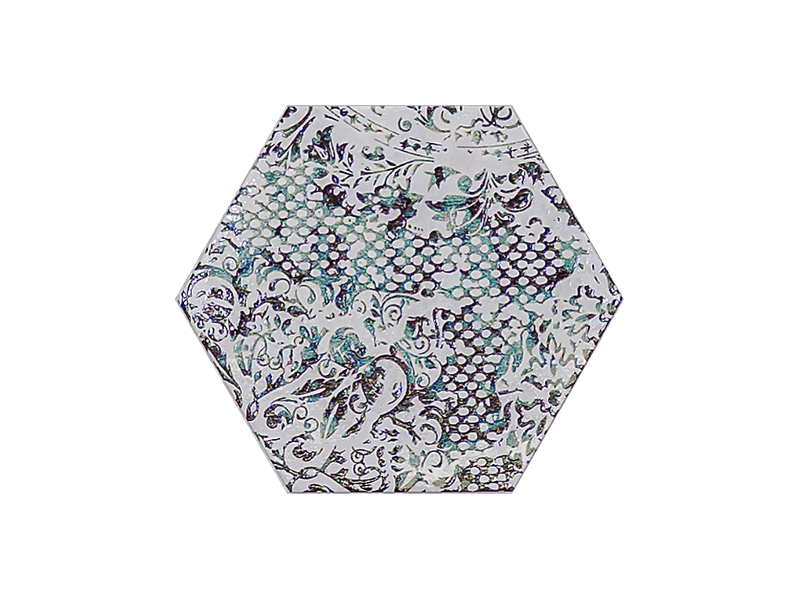 Inedita White Nat. Hexagon 25x29