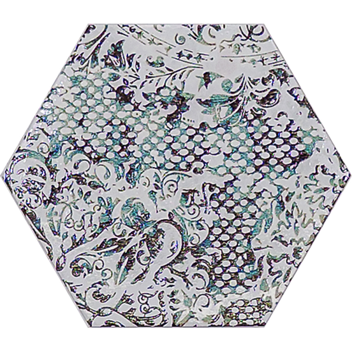 Inedita White Nat. Hexagon 25x29