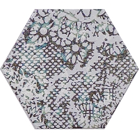 Inedita White Nat. Hexagon 25x29