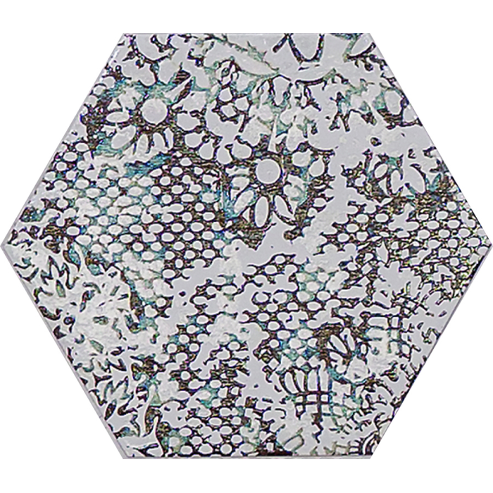 Inedita White Nat. Hexagon 25x29