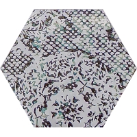 Inedita White Nat. Hexagon 25x29