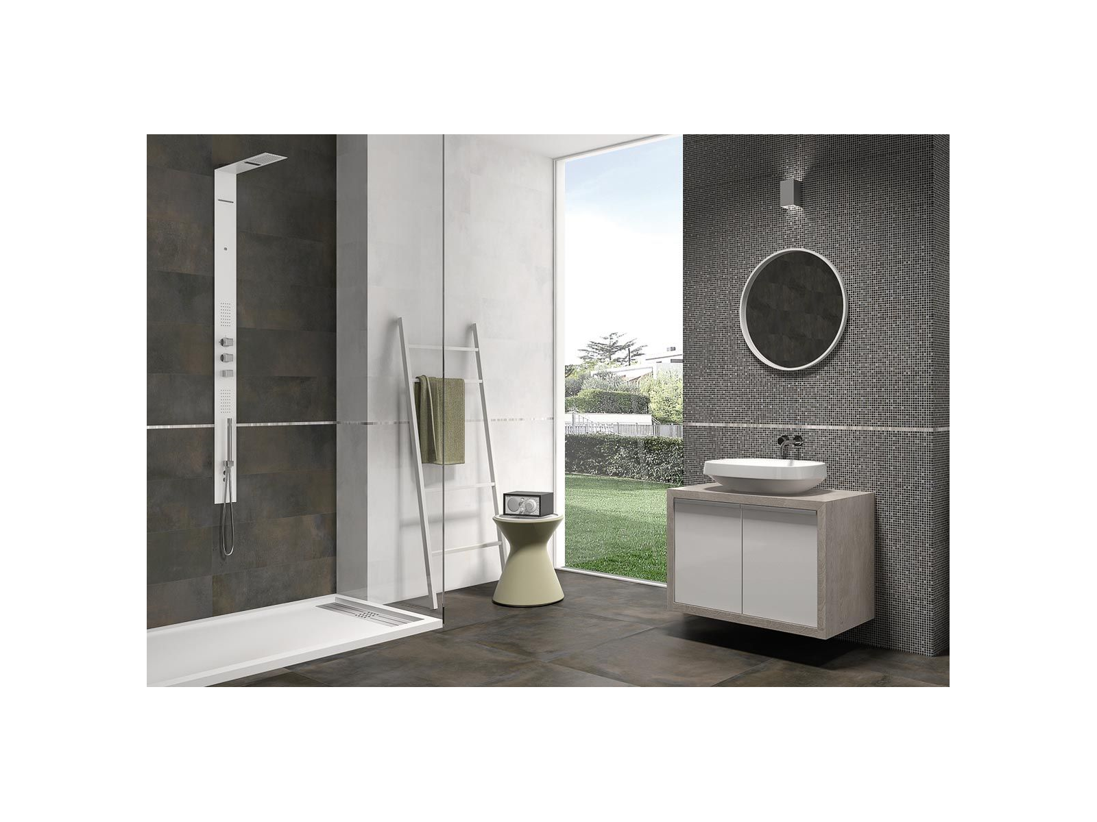 Leeds Grey Mosaic 30X60