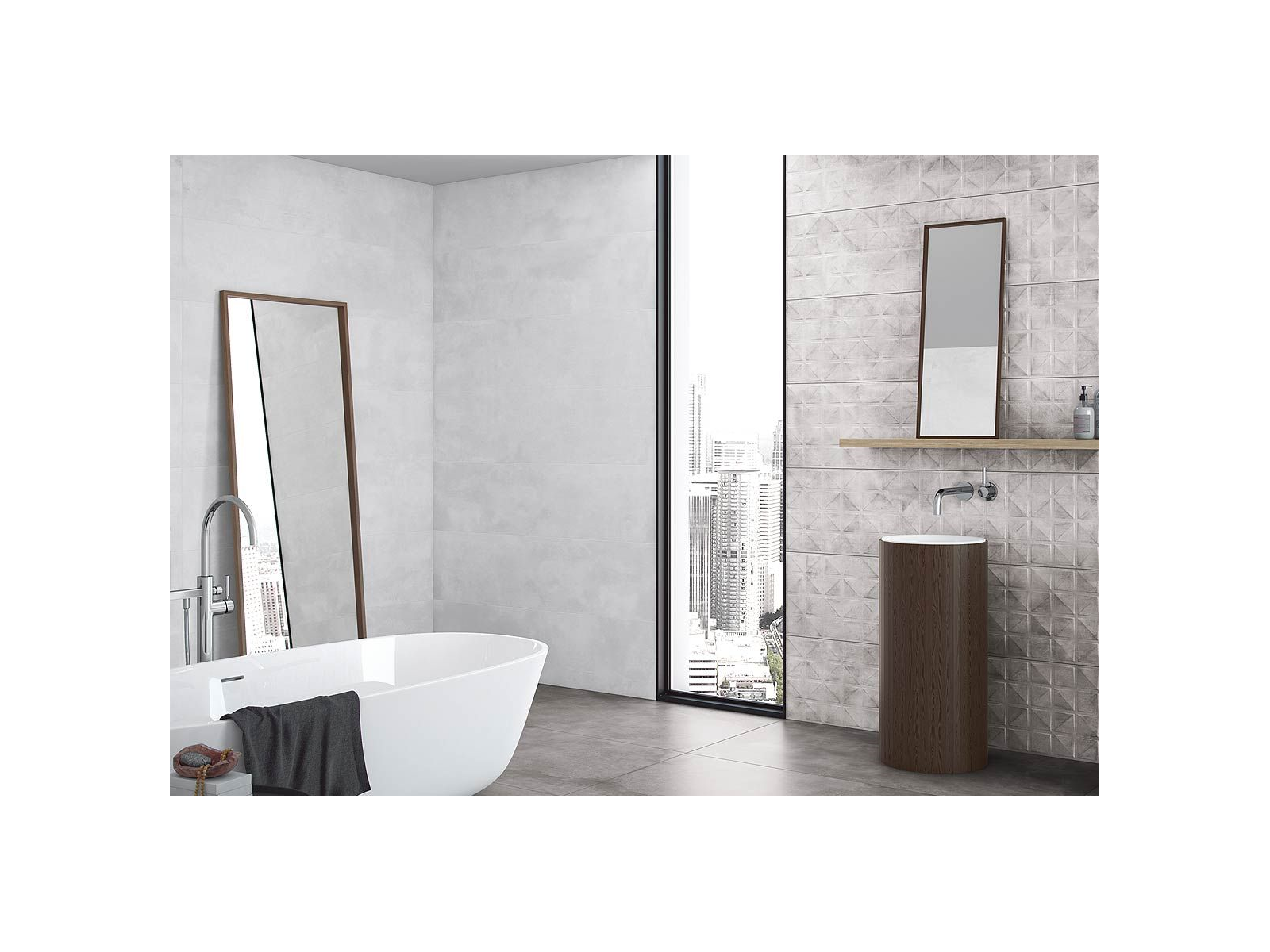 Leeds Grey Mosaic 30X60