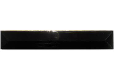 Listelo Piramide Negro Brillo 2,5X15