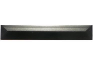 Listelo Piramide Negro Mate 2,5X15