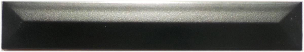 Listelo Piramide Negro Mate 2,5X15
