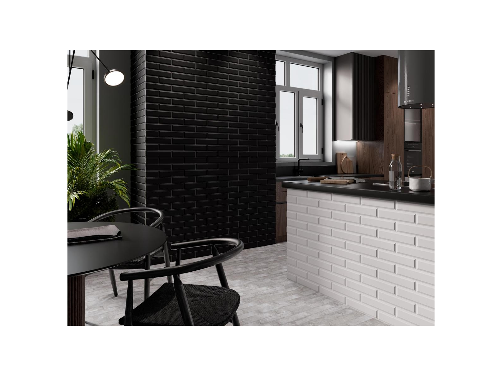 Marsella Noir Brillant 7,5X30