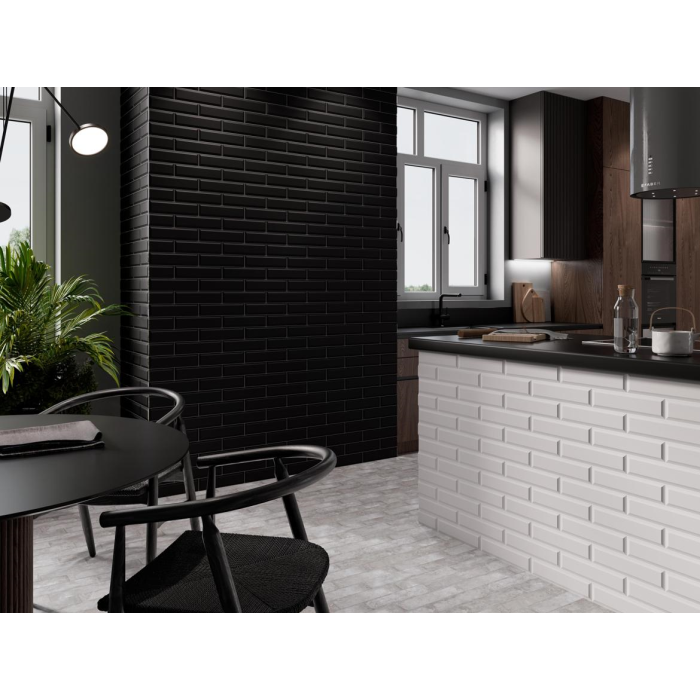 Marsella Noir Brillant 7,5X30