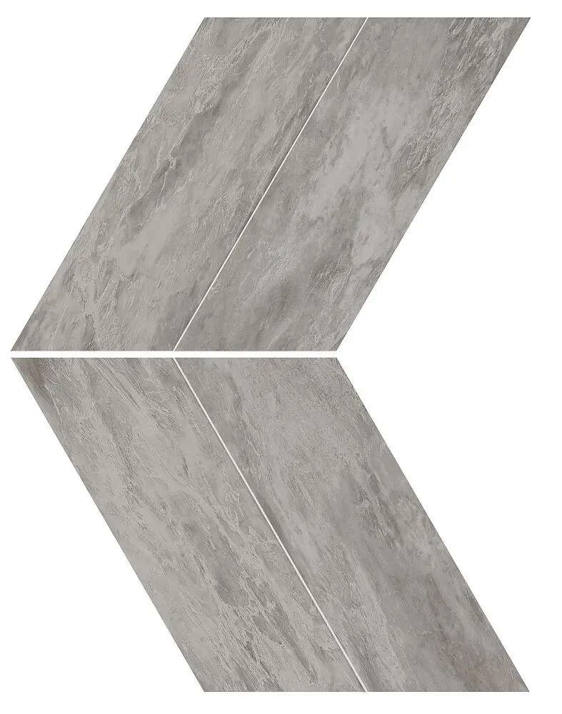 Marvel Bardiglio Grey Chevron Lappato 22,5×22,9
