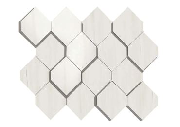 Marvel Bianco Dol Mosaico Esagono D 28,2×35,3