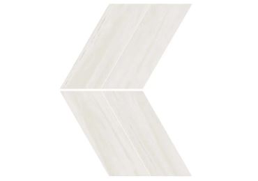Marvel Bianco Dolomite Chevron Lappato 22,5×22,9
