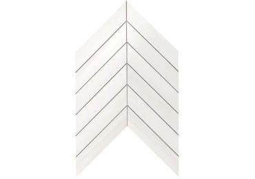 Marvel Bianco Dolomite Chevron Wall 25×30,5