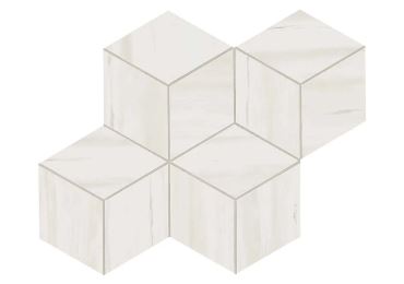 Marvel Bianco Dolomite Mosaico Esag Lapp 30×35