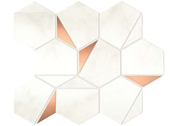 Marvel Calacatta Delicato Gold Hex Shiny 25,1×29
