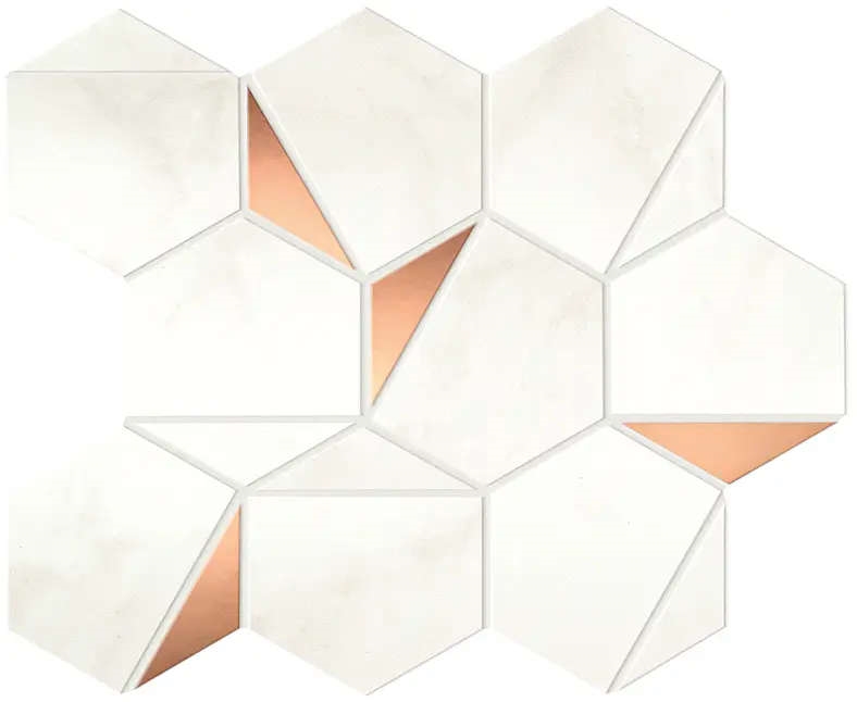 Marvel Calacatta Delicato Gold Hex Shiny 25,1×29