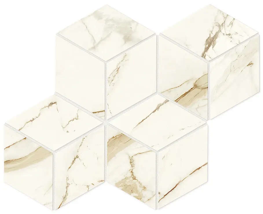 Marvel Calacatta Imperiale Mosaico Lapp 30×35