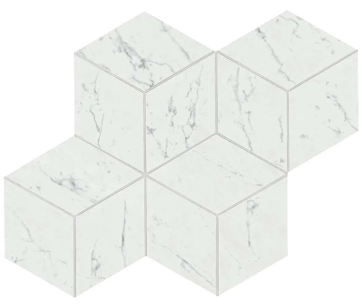 Marvel Carrara Pure Mosaico Esag Lapp 30×35