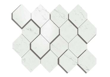 Marvel Carrara Pure Mosaico Esagono D 28,2×35,3