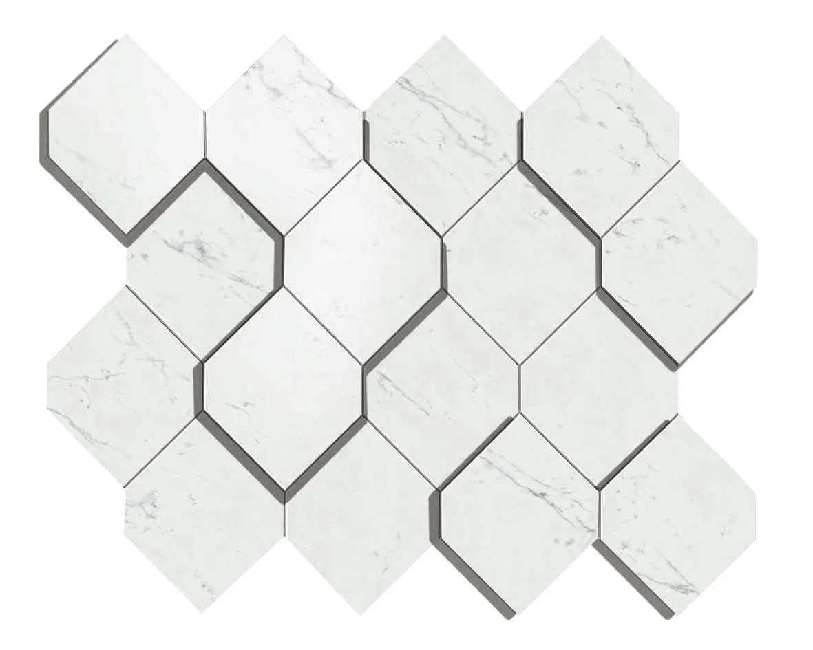 Marvel Carrara Pure Mosaico Esagono D 28,2×35,3