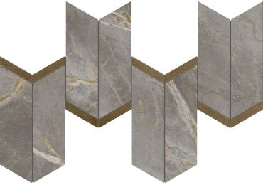 Marvel Fior Di Bosco Mosaico Chevron Lappato 19,2×46,3