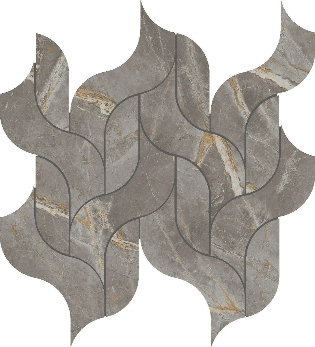 Marvel Fior Di Bosco Mosaico Waterfall Lappato 27,7×30,5