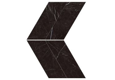 Marvel Nero Marquina Chevron Lappato 22,5×22,9