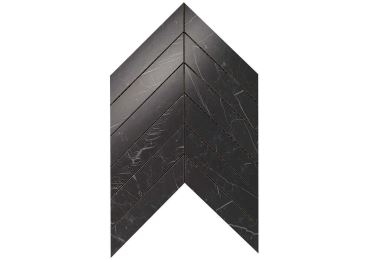 Marvel Nero Marquina Chevron Wall 25×30,5