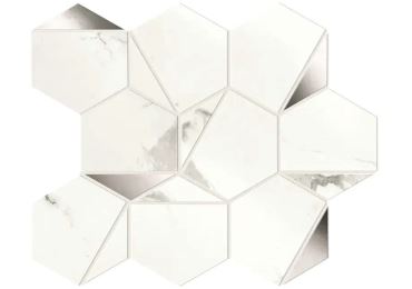 Marvel Statuario Supremo Platino Hex Shiny 25,1×29