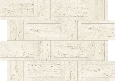 Marvel White Mosaico Basketweave 35×47