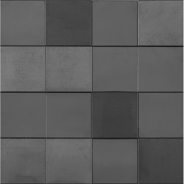 Metal Acero Anthracite 3D Cubes 30X30