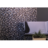 Metal Acero Anthracite 3D Cubes 30X30
