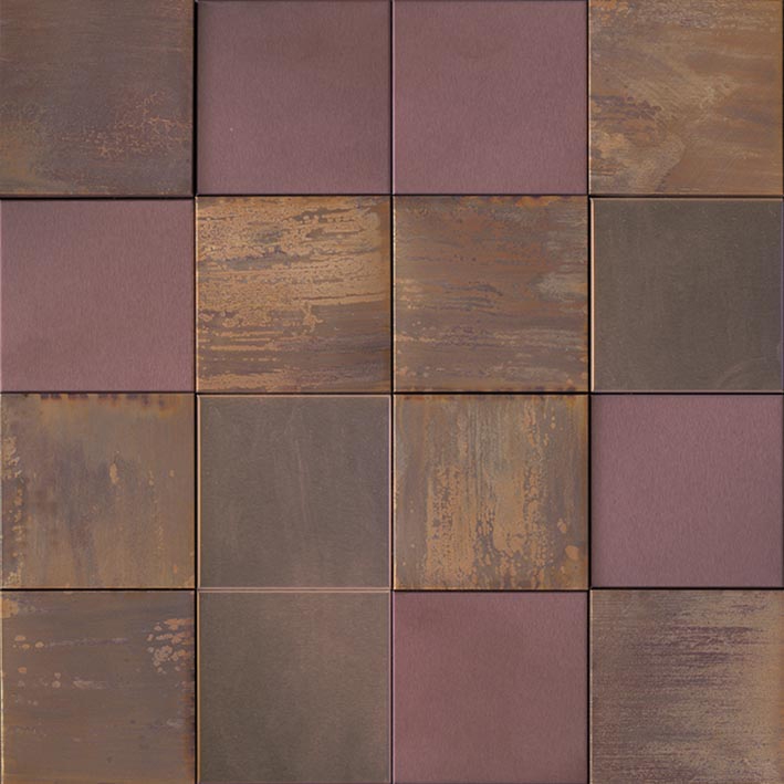 Metal Bronze 3D Cubes 30X30