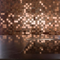 Metal Bronze 3D Cubes 30X30