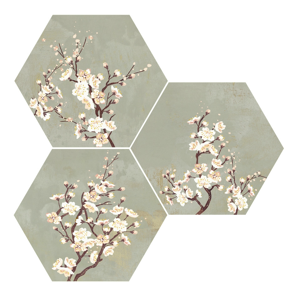 Mood Green Decor Hexagon 25x29