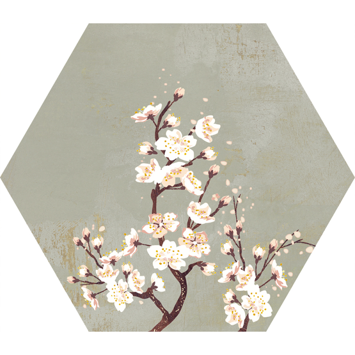 Mood Green Decor Hexagon 25x29