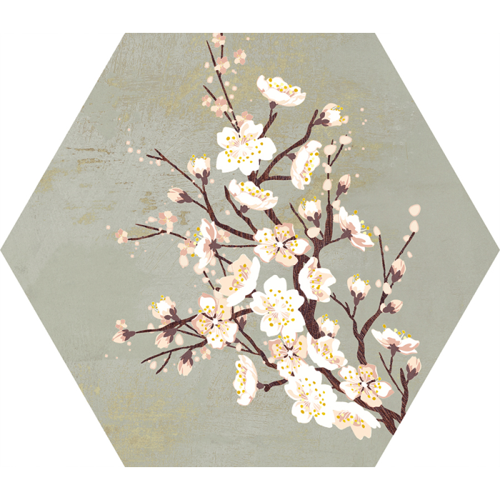 Mood Green Decor Hexagon 25x29