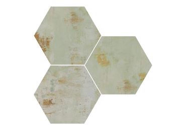 Mood Green Natural Hexagon 25x29