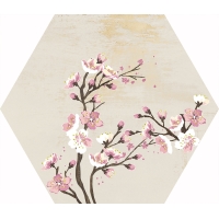 Mood Ivory Decor Hexagon 25x29