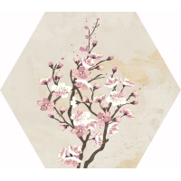 Mood Ivory Decor Hexagon 25x29