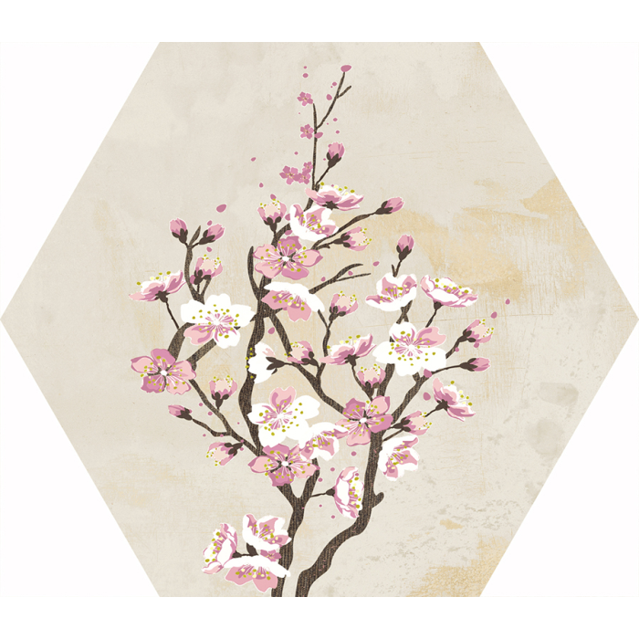 Mood Ivory Decor Hexagon 25x29