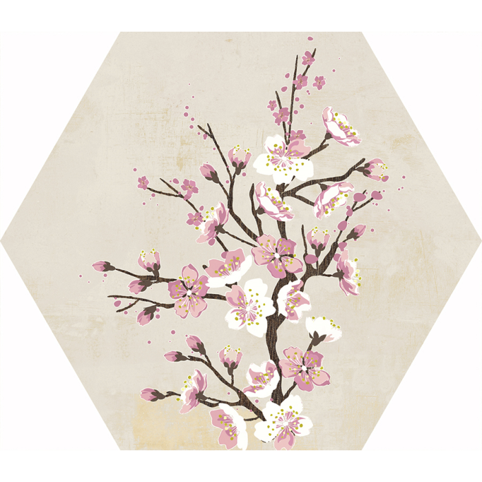 Mood Ivory Decor Hexagon 25x29