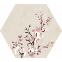 Mood Ivory Decor Hexagon 25x29