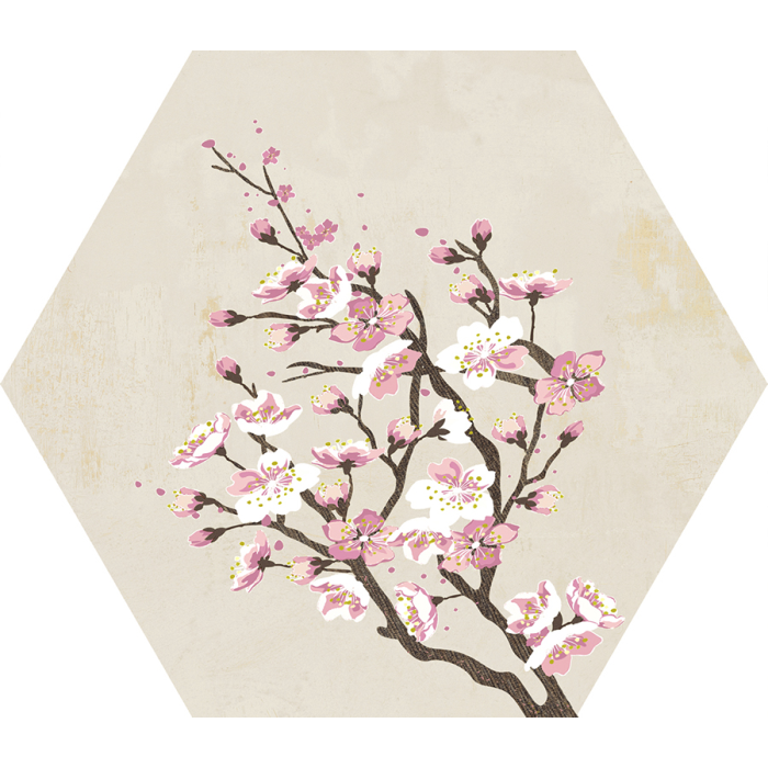 Mood Ivory Decor Hexagon 25x29