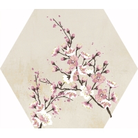 Mood Ivory Decor Hexagon 25x29