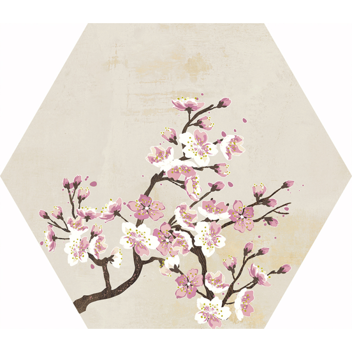 Mood Ivory Decor Hexagon 25x29