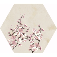 Mood Ivory Decor Hexagon 25x29