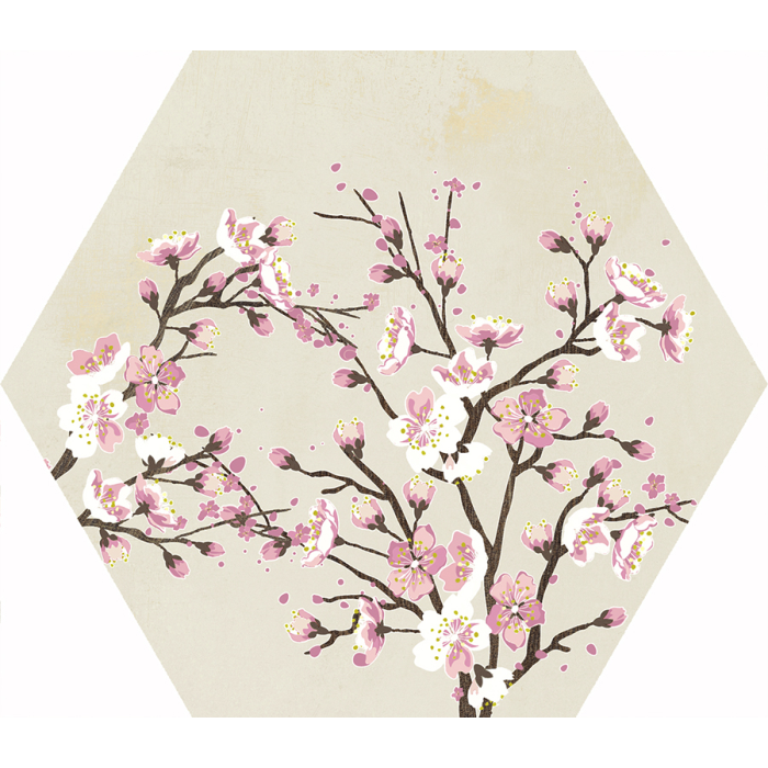 Mood Ivory Decor Hexagon 25x29