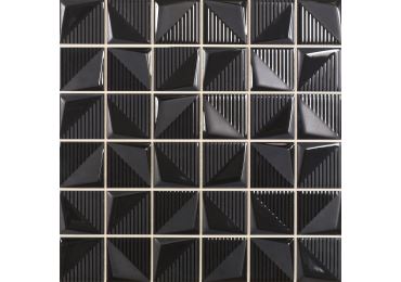 Mosaico Albi Negro  30X30