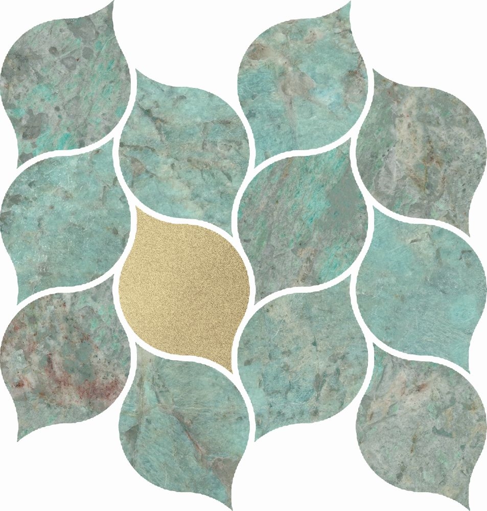 Mosaico Amazonite Leaves 27X24,5