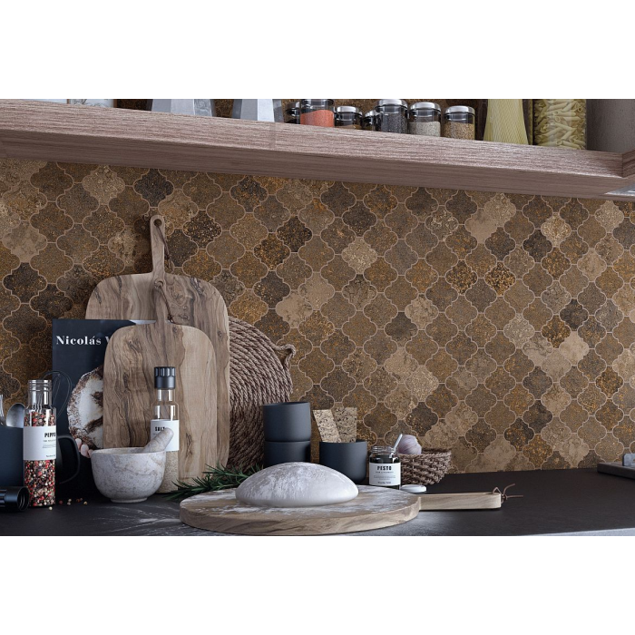 Mosaico Nahua Grafito 30x30